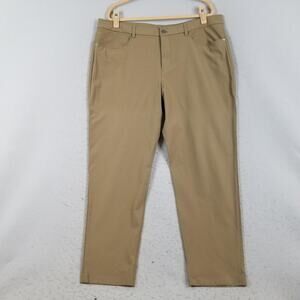 Lululemon Pants Mens 40x31 Beige Khakis 5 Pocket Stretch Casual Tapered Golf